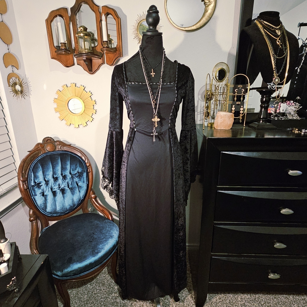 California Costumes Angel of Death Black Gothic Dress